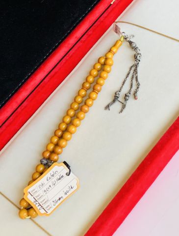 DÖNEM İŞÇİLİK ESKİ MALZEME KAYSI KATALİN TESBİH KÜRE MODEL 41 HABBE